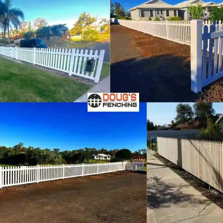Timber paling fence