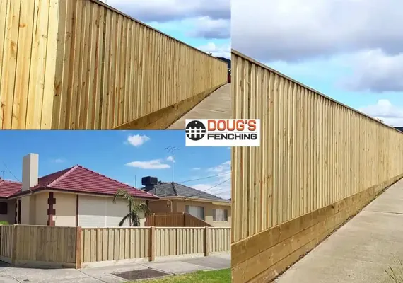 Hardwood timber fence and gate installed in Geelong