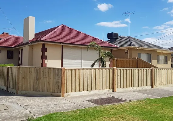 Residential timber fence installation in Geelong